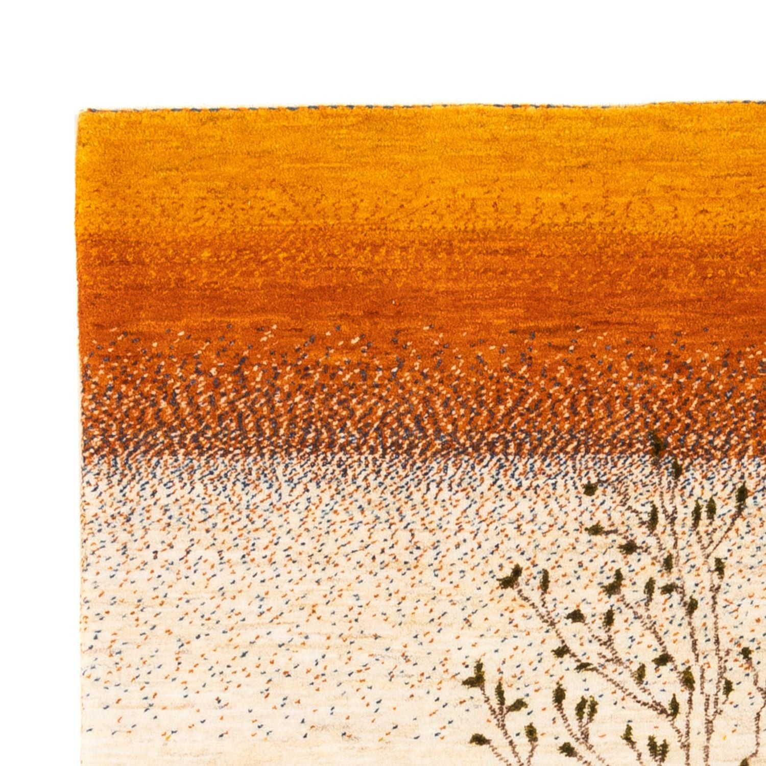 Alfombra Gabbeh - Loribaft Persa - 175 x 129 cm - oro