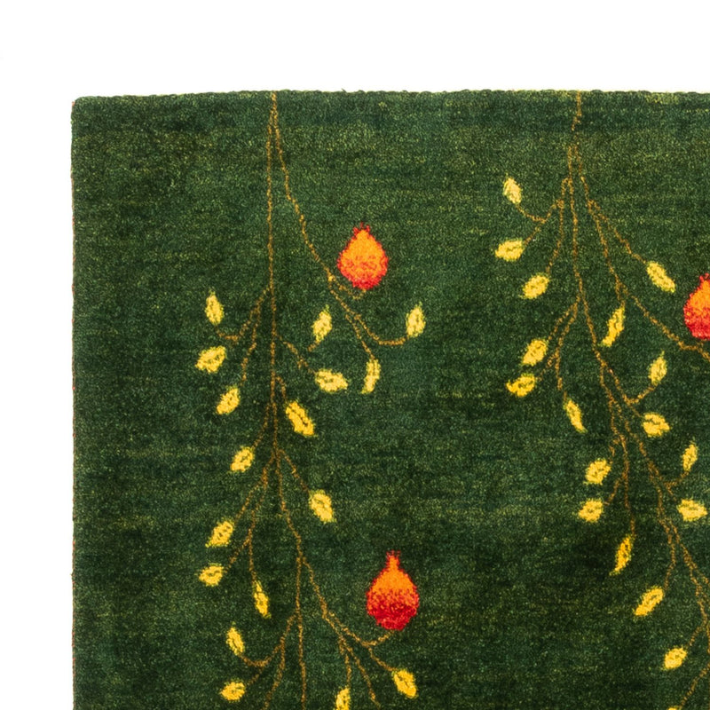 Alfombra Gabbeh - Loribaft Persa - 191 x 126 cm - verde