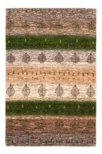 Alfombra Gabbeh - Loribaft Persa - 174 x 117 cm - gris