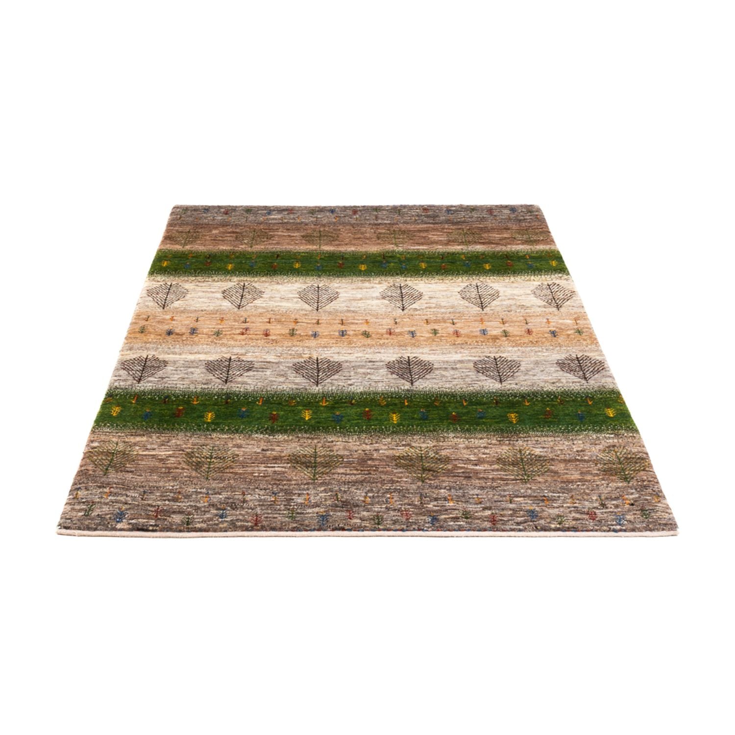 Alfombra Gabbeh - Loribaft Persa - 174 x 117 cm - gris