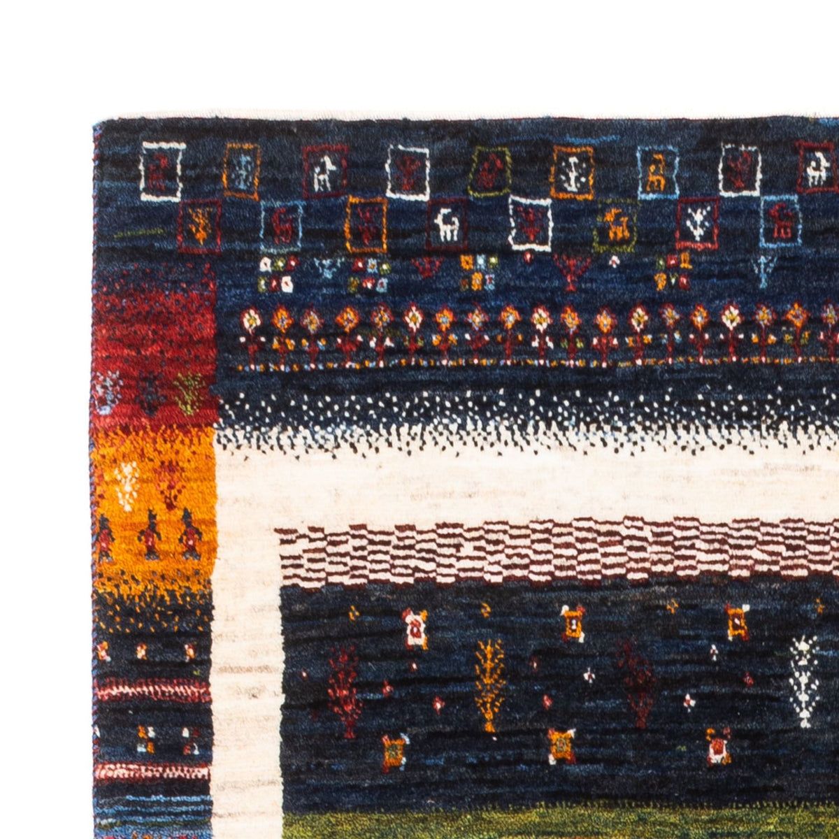 Loribaft Alfombra 105x156cm - Perserteppich Wollteppich
