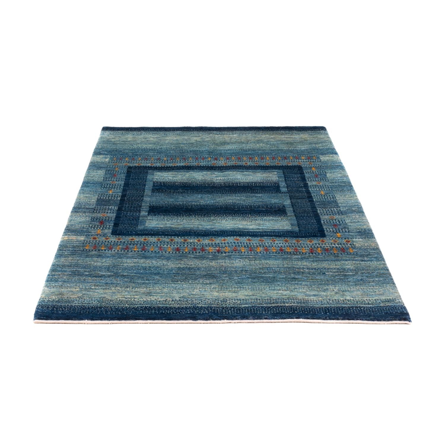 Alfombra Gabbeh - Loribaft Persa - Real - 180 x 123 cm - azul