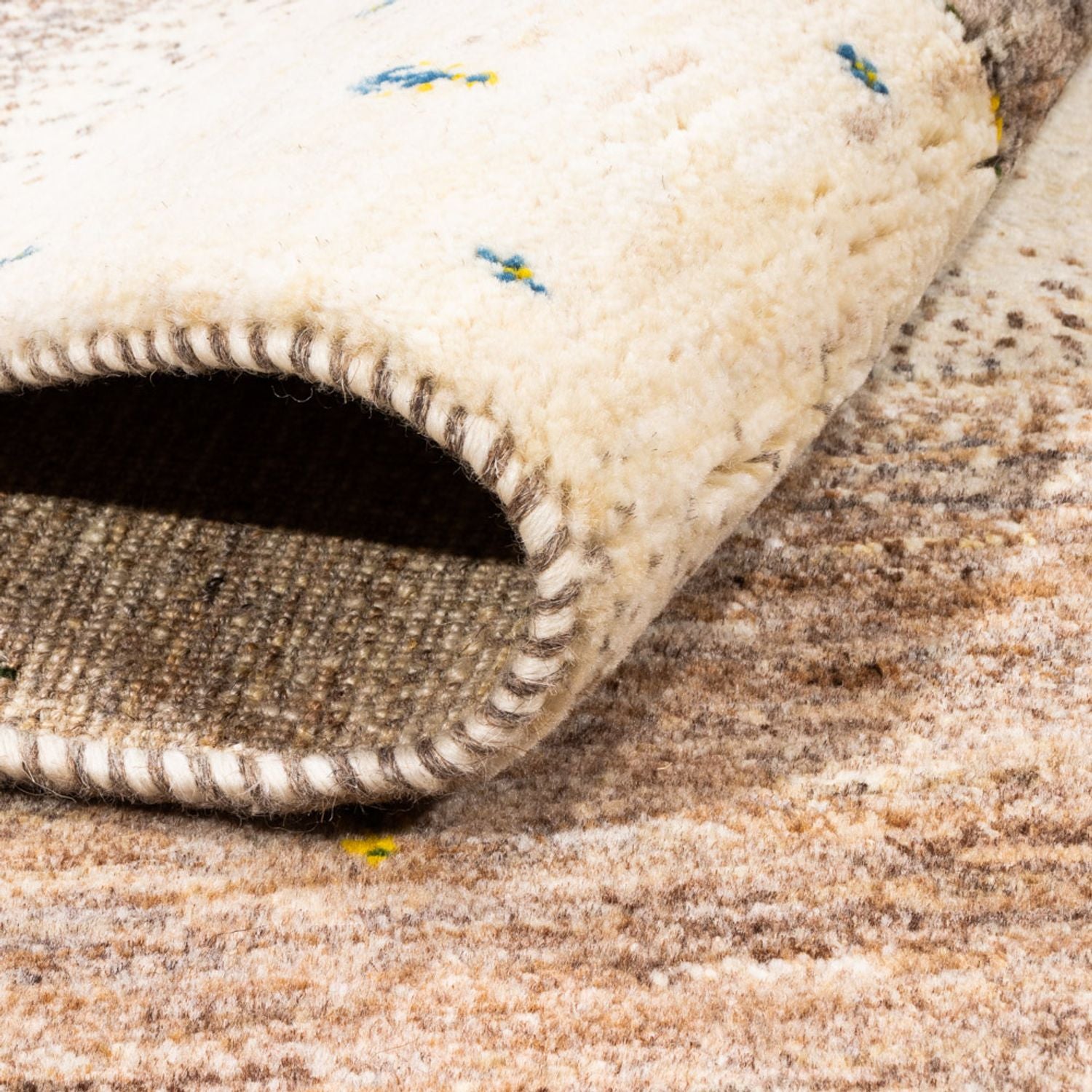 Alfombra Gabbeh - Loribaft Persa - 193 x 123 cm - natural