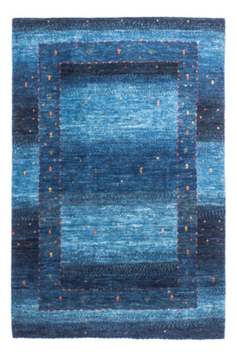 Alfombra Gabbeh - Loribaft Persa - 148 x 98 cm - azul