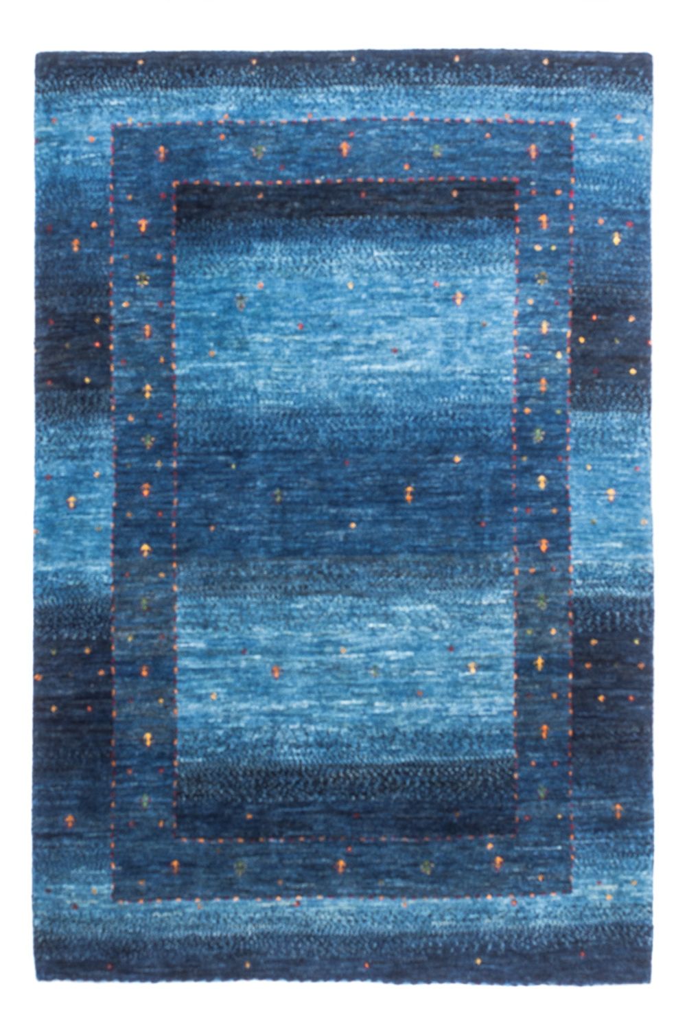Alfombra Gabbeh - Loribaft Persa - 148 x 98 cm - azul