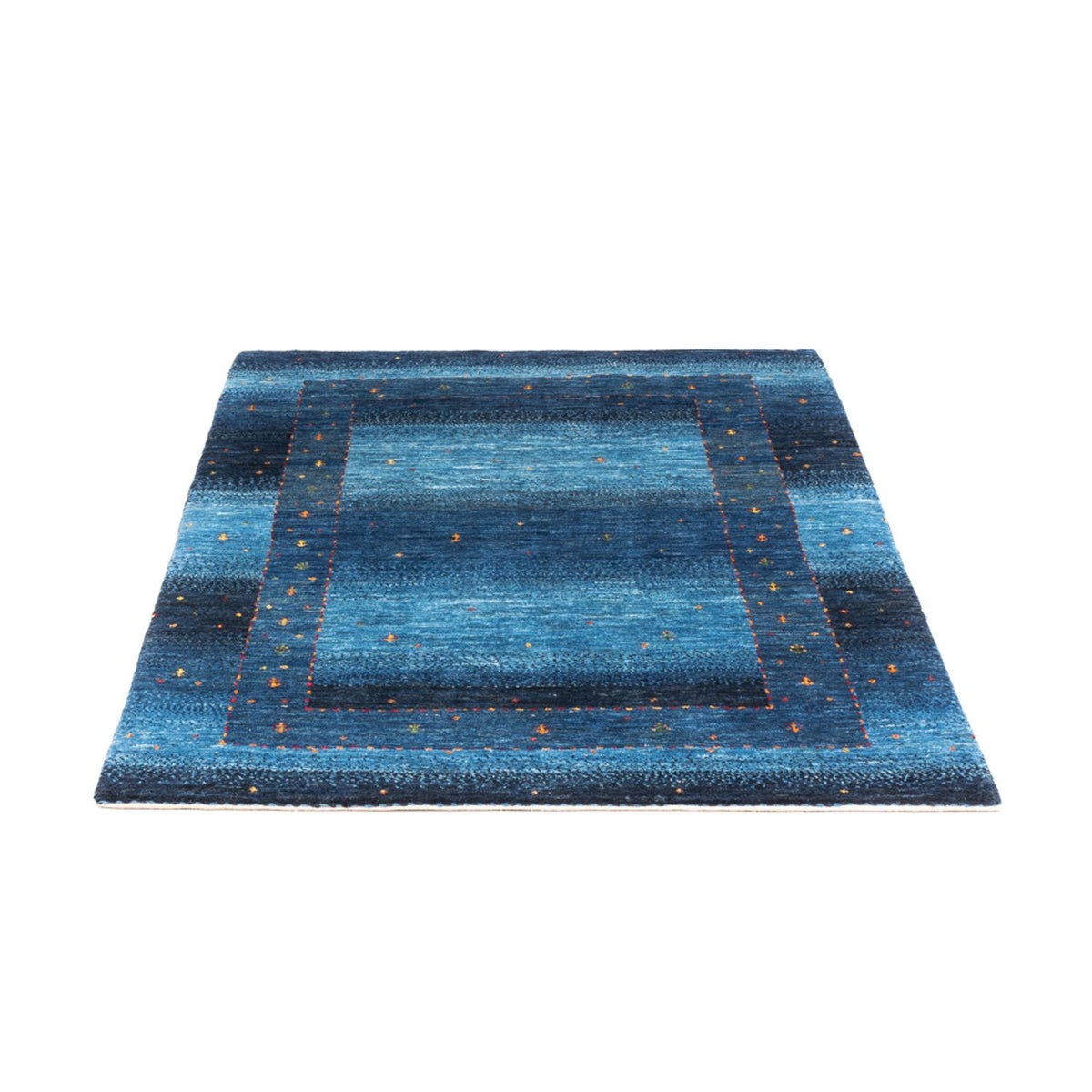 Alfombra Gabbeh - Loribaft Persa - 148 x 98 cm - azul