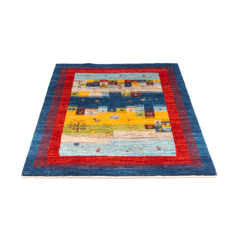 Alfombra Gabbeh - Loribaft Persa - Real - 141 x 107 cm - multicolor