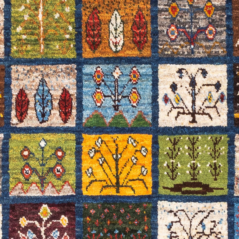 Alfombra Gabbeh - Loribaft Persa - Real - 132 x 86 cm - multicolor