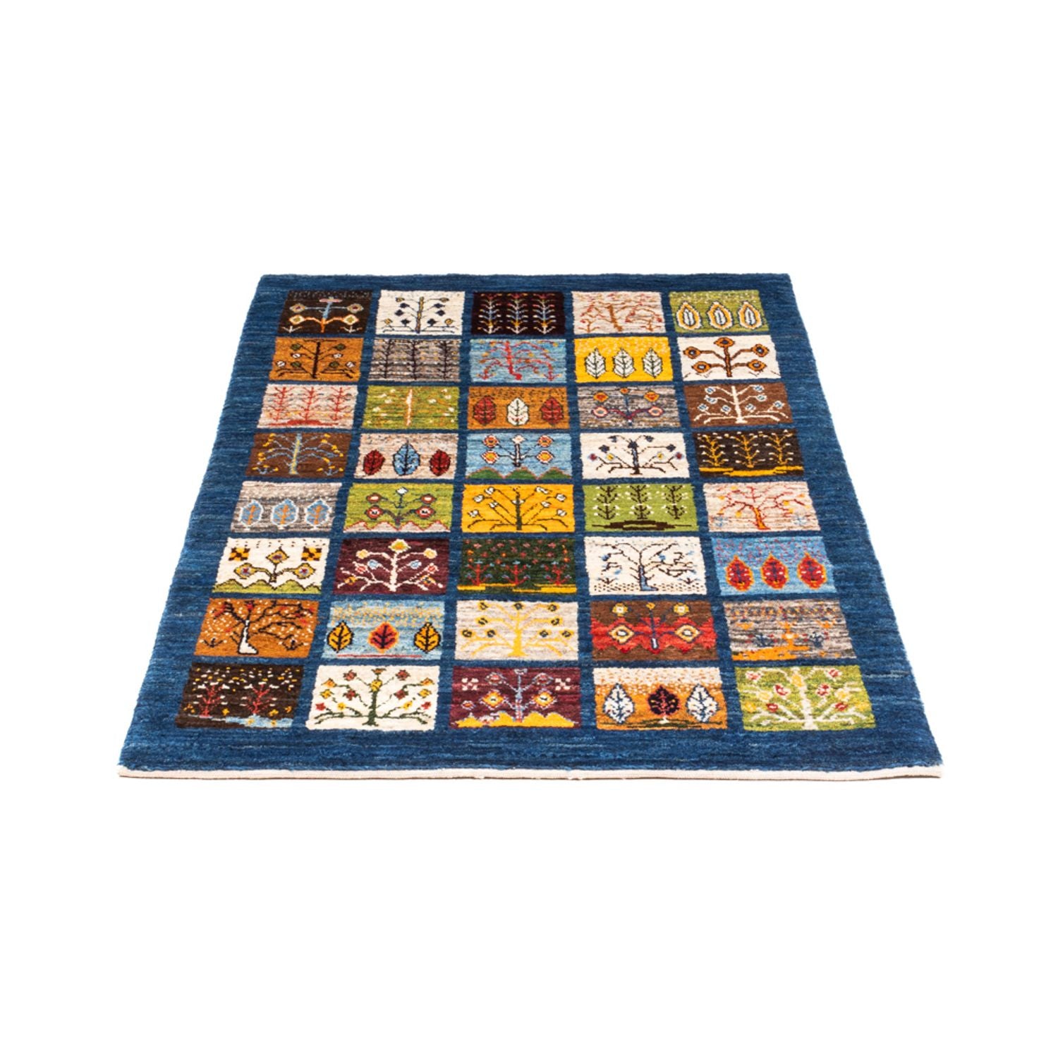 Alfombra Gabbeh - Loribaft Persa - Real - 132 x 86 cm - multicolor