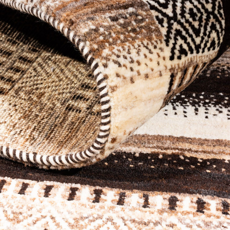 Alfombra Gabbeh - Loribaft Persa - Real - 165 x 108 cm - natural