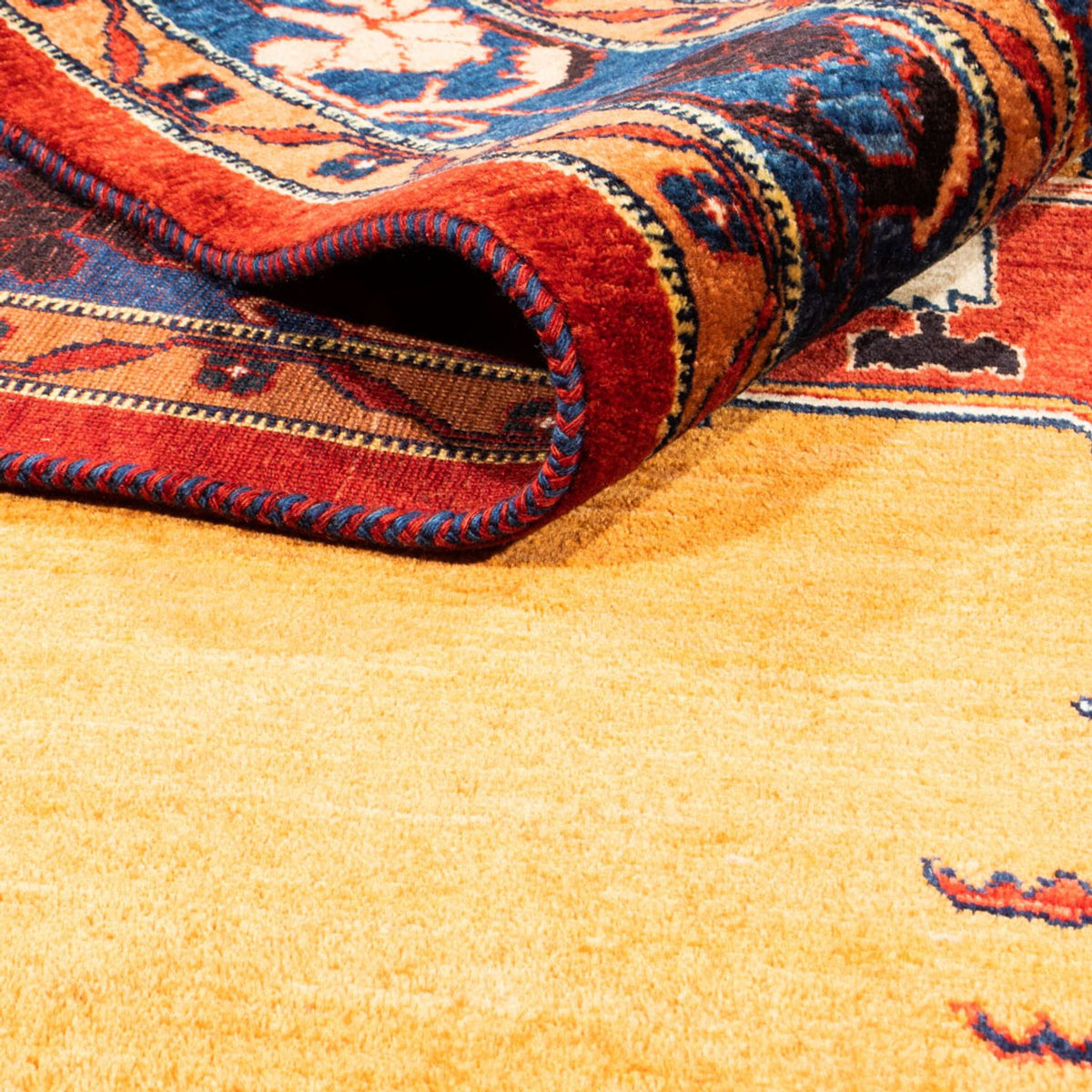 Alfombra Gabbeh - Loribaft Persa - 300 x 210 cm - oro