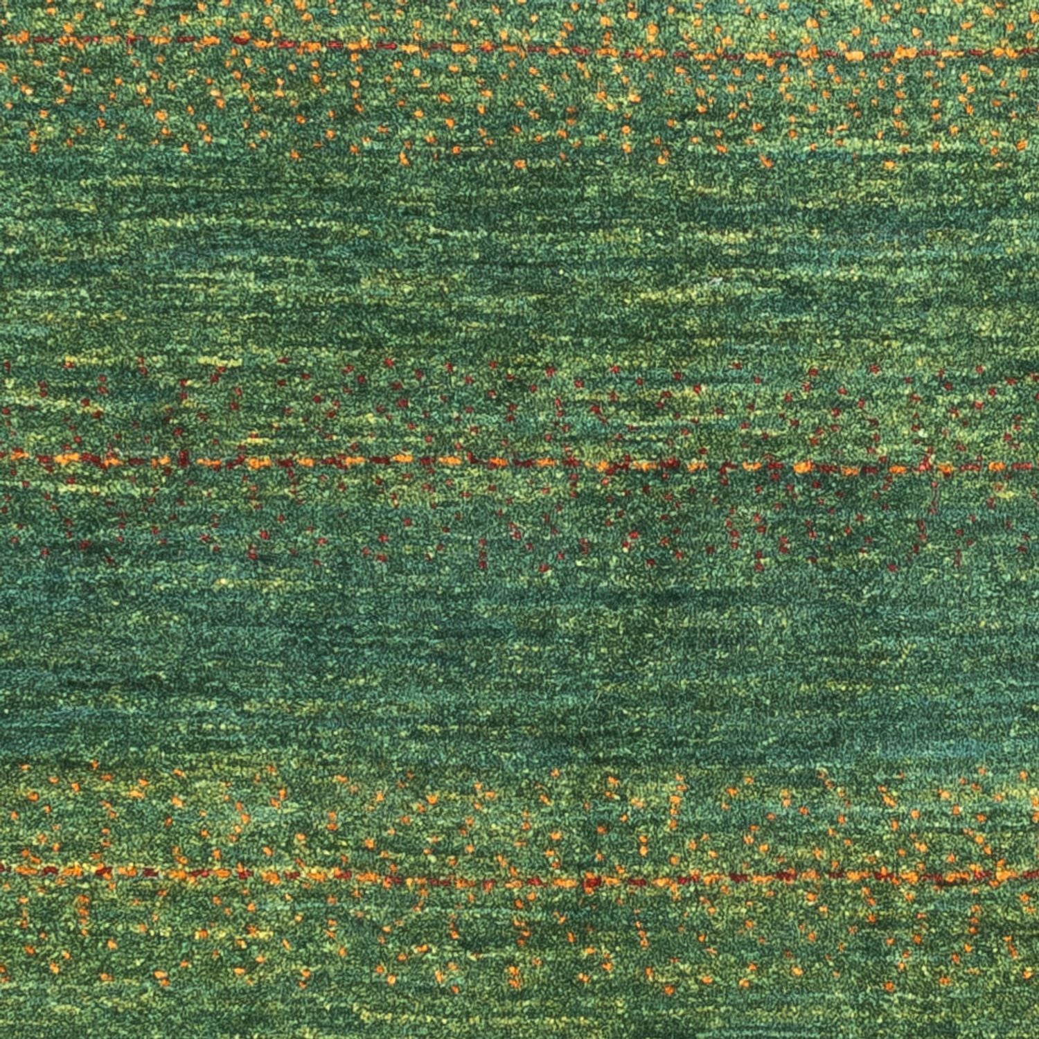 Alfombra Gabbeh - Loribaft Persa - 122 x 80 cm - verde