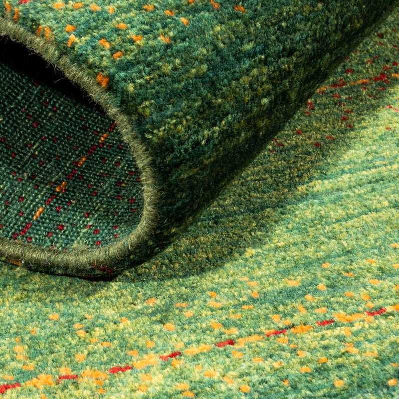 Alfombra Gabbeh - Loribaft Persa - 122 x 80 cm - verde