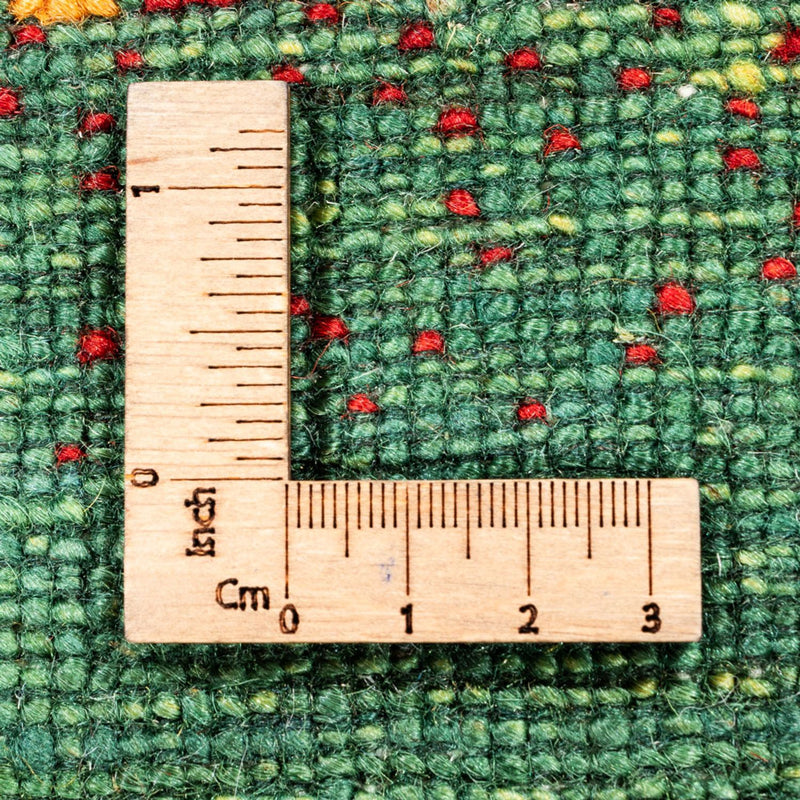 Alfombra Gabbeh - Loribaft Persa - 122 x 80 cm - verde