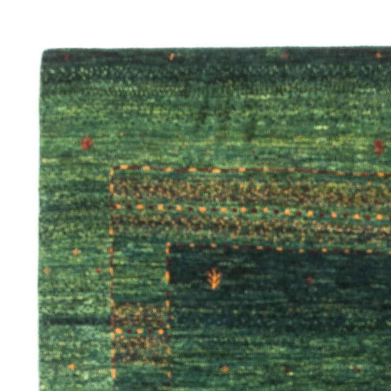 Alfombra Gabbeh - Loribaft Persa - 145 x 100 cm - verde