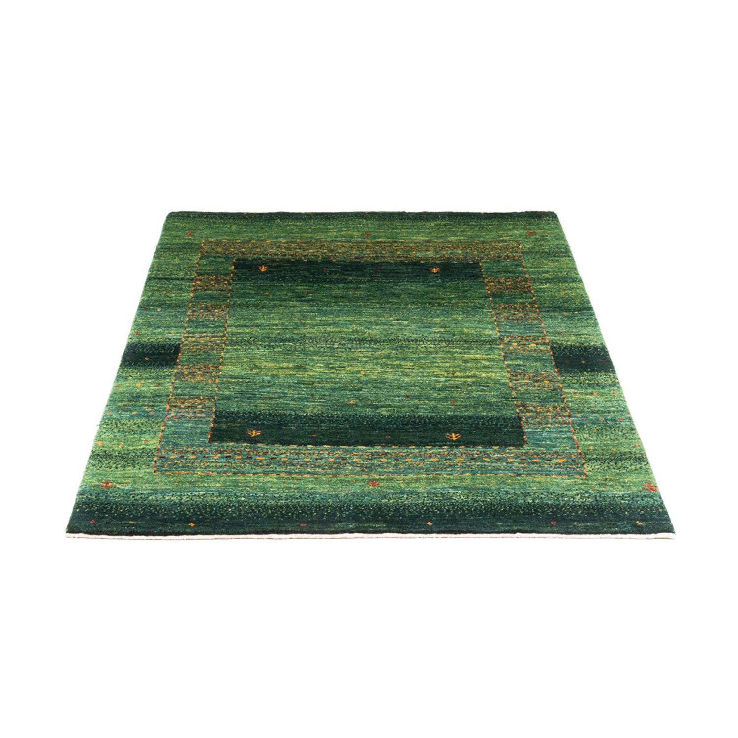 Alfombra Gabbeh - Loribaft Persa - 145 x 100 cm - verde