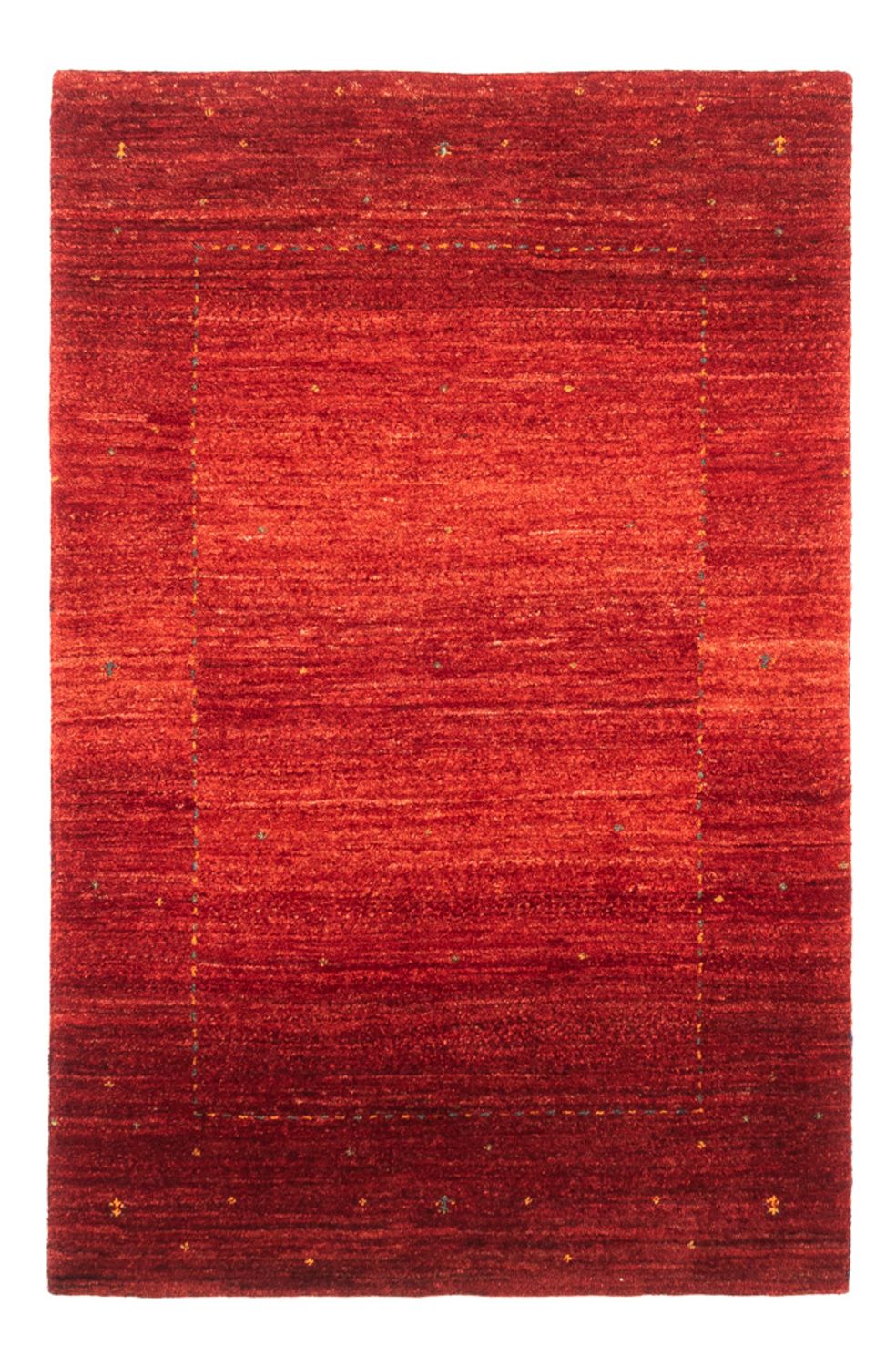 Alfombra Gabbeh - Loribaft Persa - 125 x 85 cm - rojo