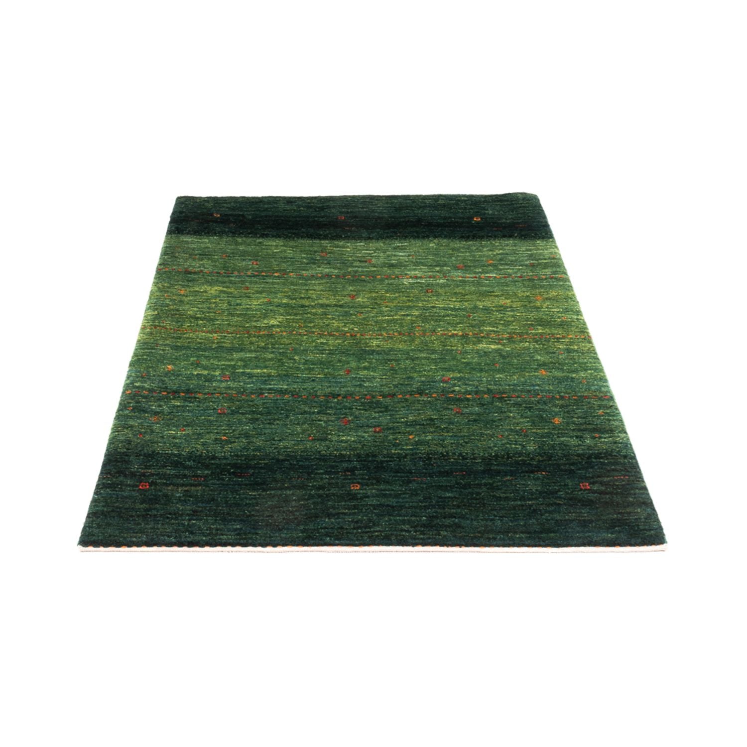 Alfombra Gabbeh - Loribaft Persa - 132 x 90 cm - verde