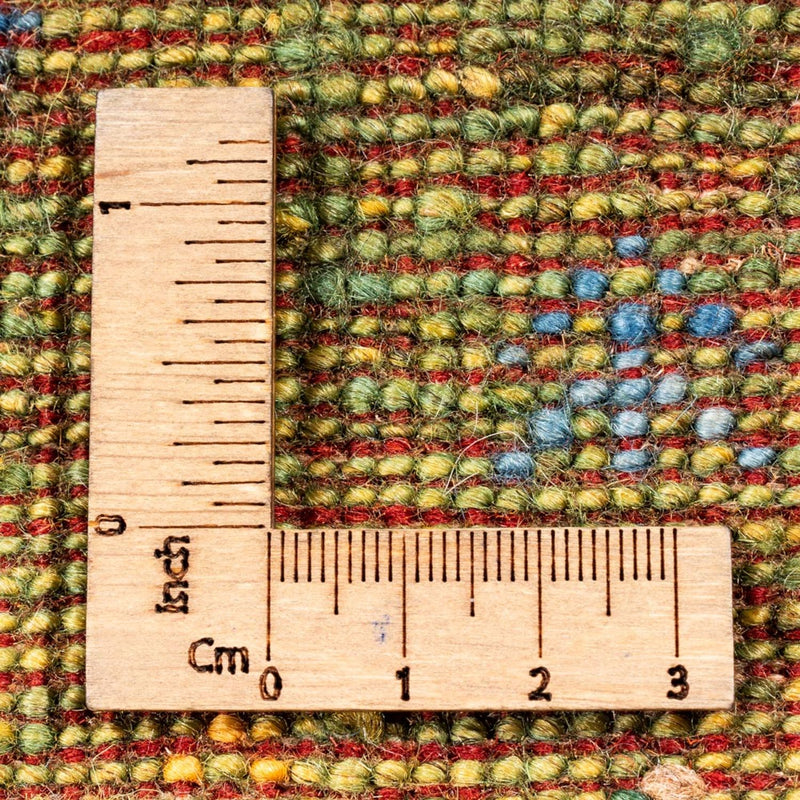 Alfombra Gabbeh - Loribaft Persa - Real - 196 x 148 cm - verde