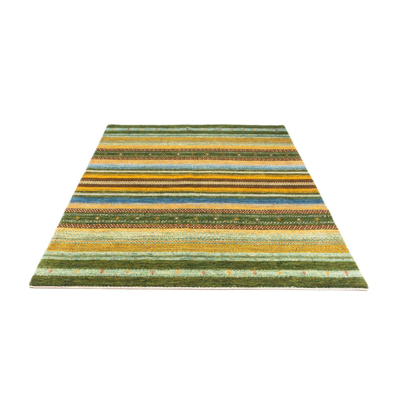 Alfombra Gabbeh - Loribaft Persa - Real - 220 x 152 cm - verde