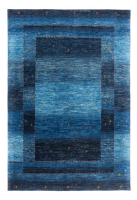 Alfombra Gabbeh - Loribaft Persa - 210 x 146 cm - azul