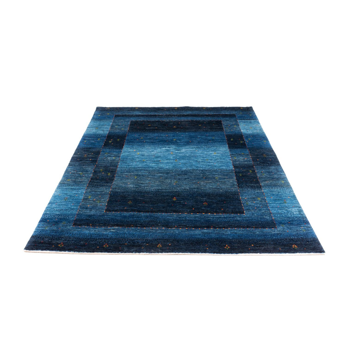 Alfombra Gabbeh - Loribaft Persa - 210 x 146 cm - azul