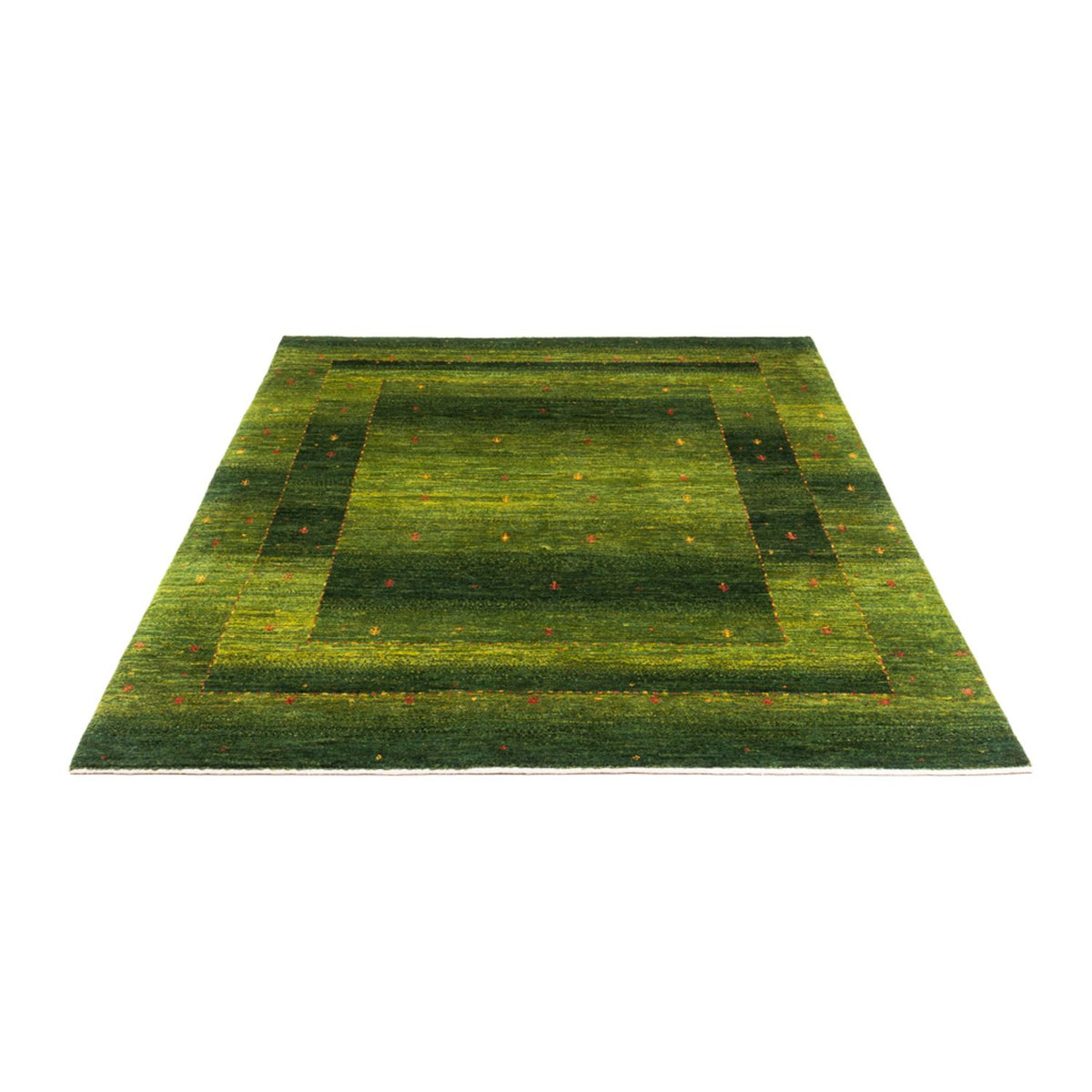 Alfombra Gabbeh - Loribaft Persa - 200 x 150 cm - verde