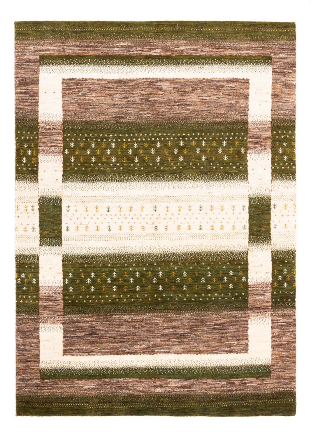 Alfombra Gabbeh - Loribaft Persa - 203 x 147 cm - natural