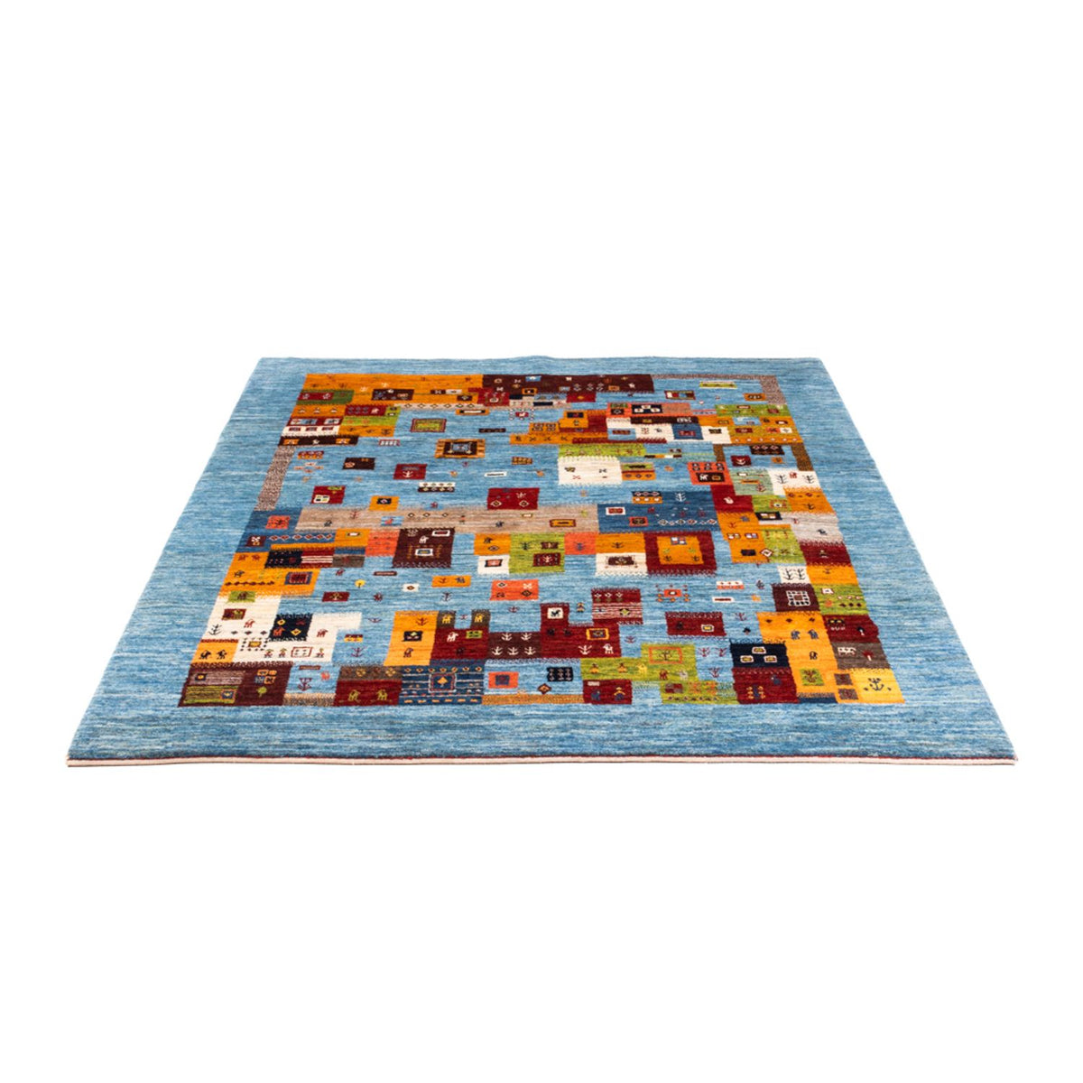 Alfombra Gabbeh - Loribaft Persa - Real - 198 x 155 cm - multicolor