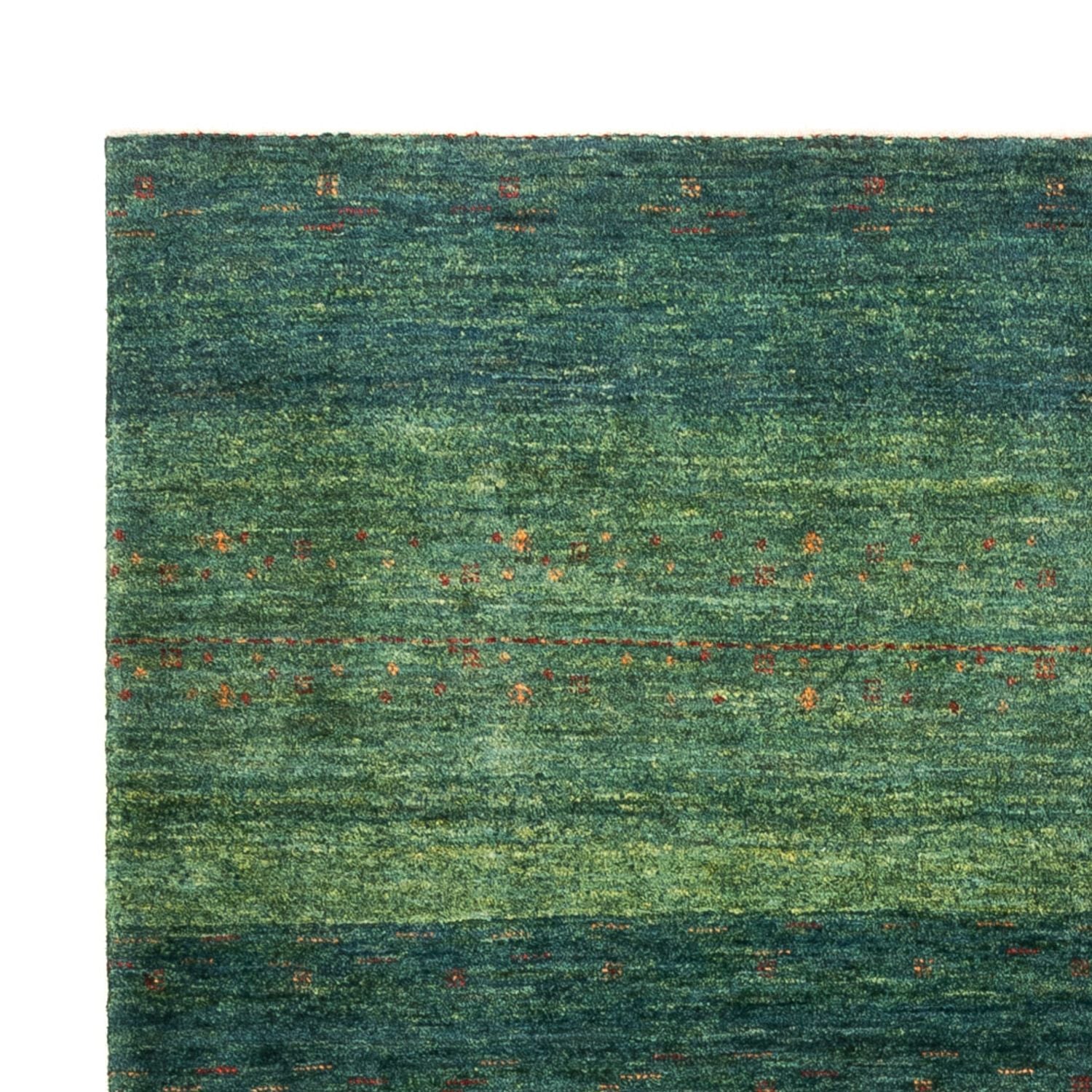 Alfombra Gabbeh - Loribaft Persa - 191 x 152 cm - verde