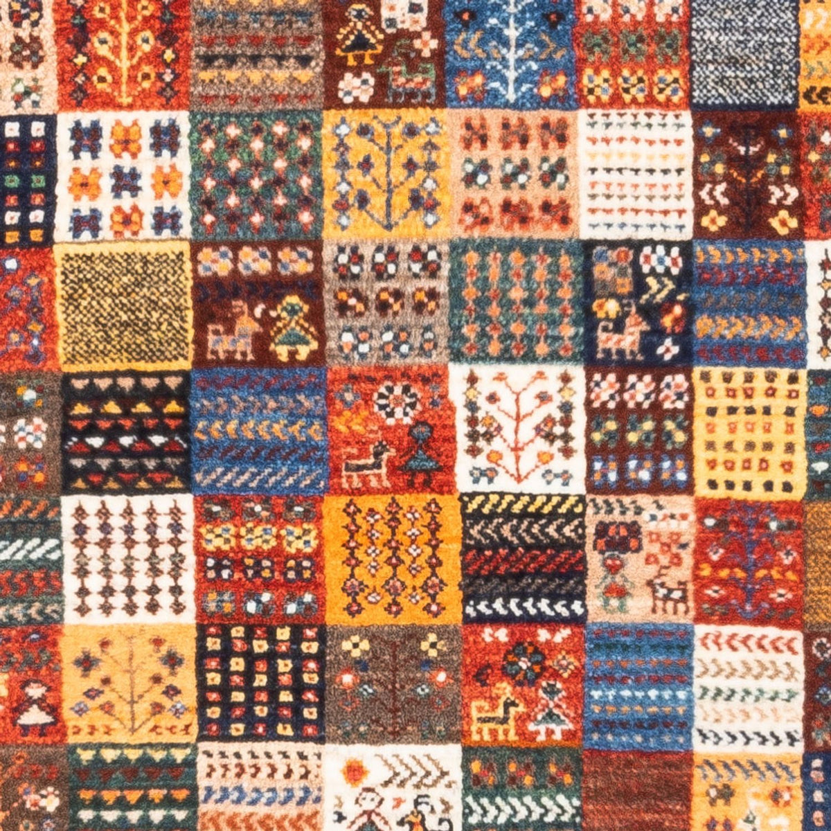 Alfombra Gabbeh - Loribaft Persa - Real - 132 x 84 cm - multicolor