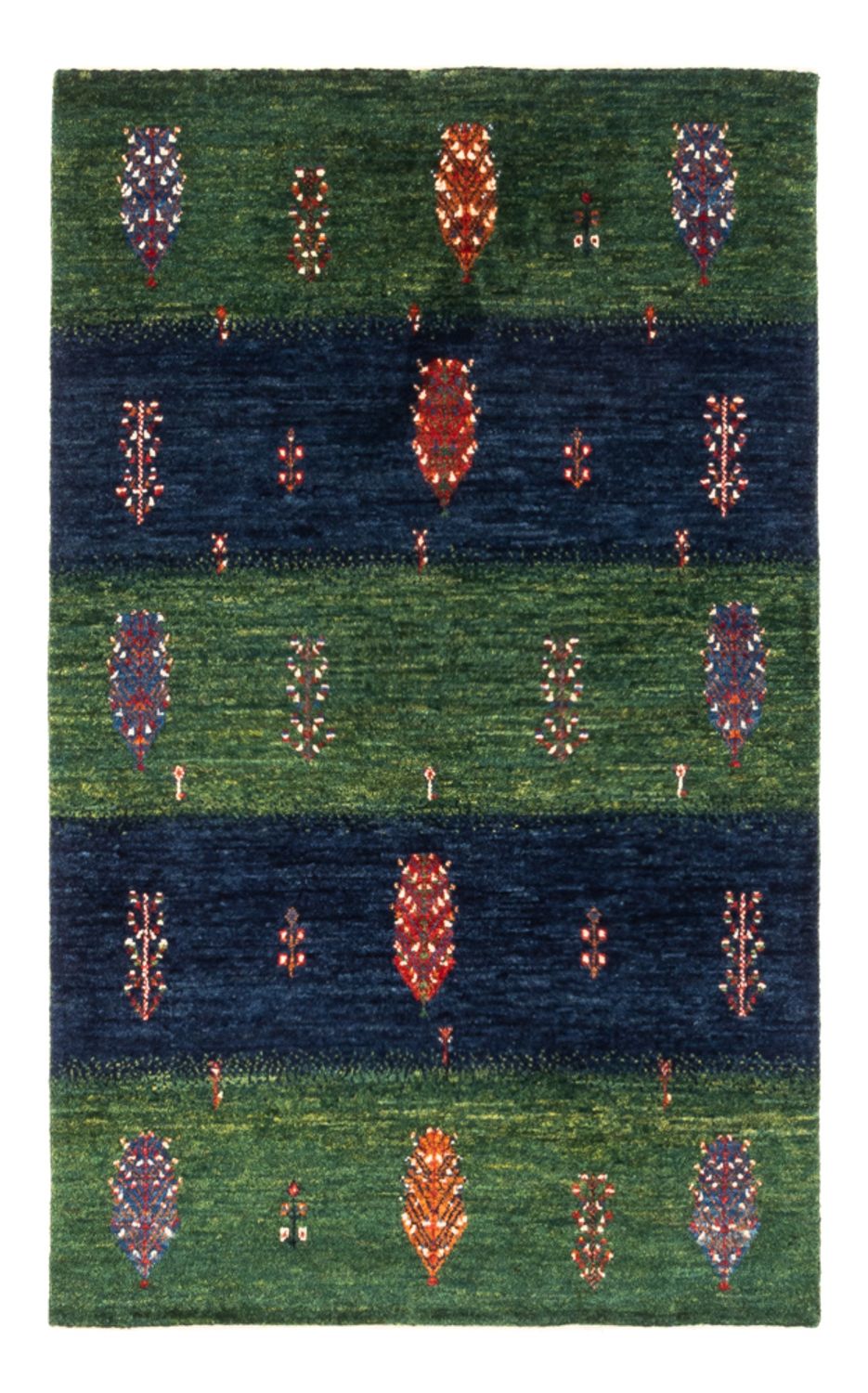 Alfombra Gabbeh - Loribaft Persa - Real - 133 x 83 cm - multicolor