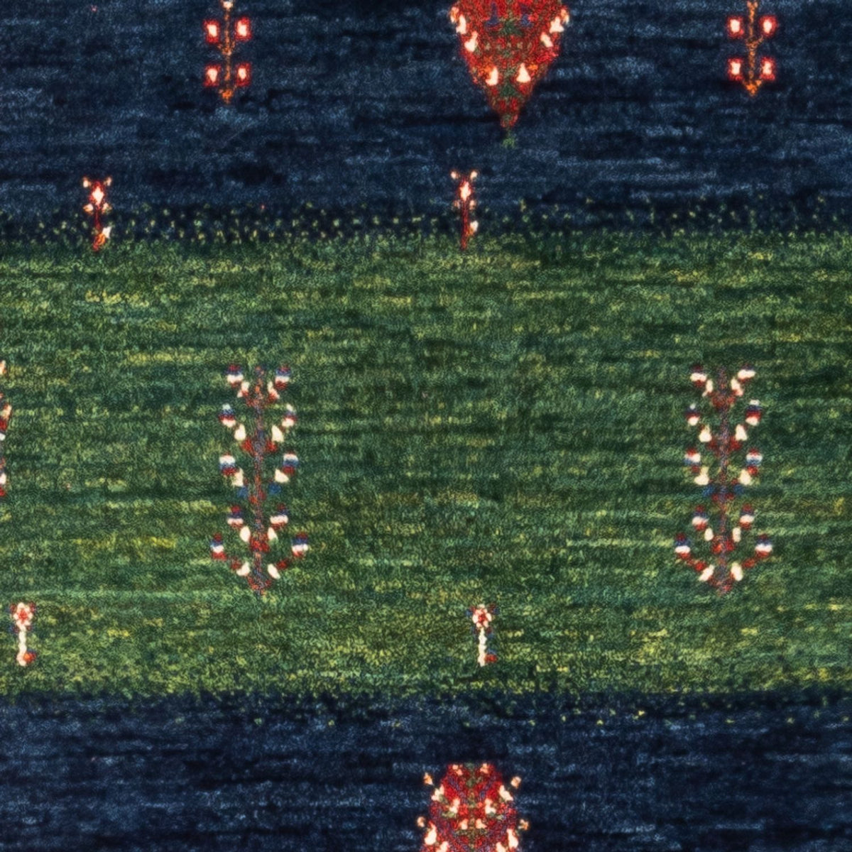 Alfombra Gabbeh - Loribaft Persa - Real - 133 x 83 cm - multicolor