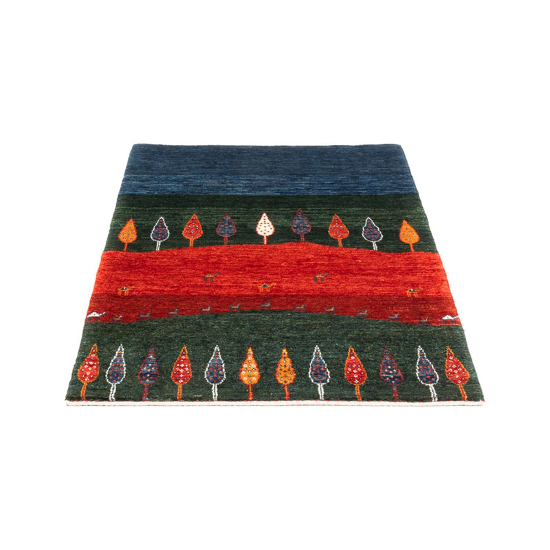 Alfombra Gabbeh - Loribaft Persa - Real - 126 x 86 cm - multicolor