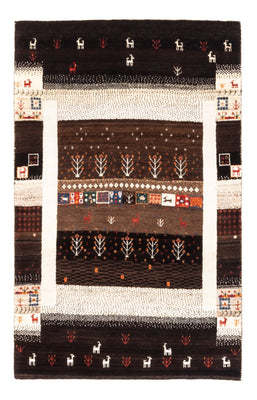 Alfombra Gabbeh - Loribaft Persa - Real - 130 x 86 cm - multicolor