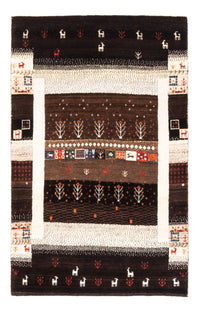 Alfombra Gabbeh - Loribaft Persa - Real - 130 x 86 cm - multicolor