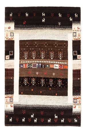 Alfombra Gabbeh - Loribaft Persa - Real - 130 x 86 cm - multicolor