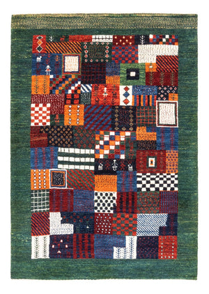 Alfombra Gabbeh - Loribaft Persa - Real - 118 x 83 cm - multicolor