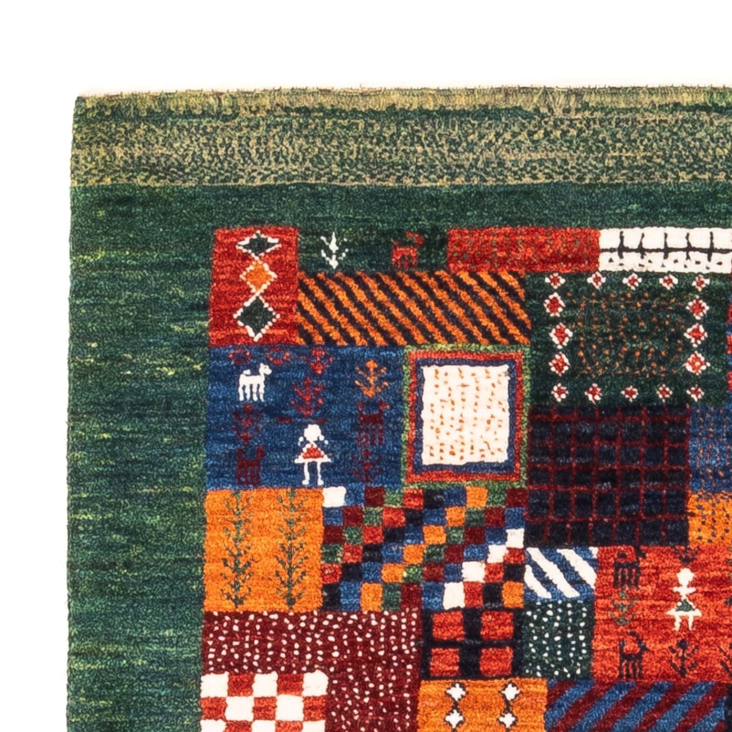 Alfombra Gabbeh - Loribaft Persa - Real - 118 x 83 cm - multicolor