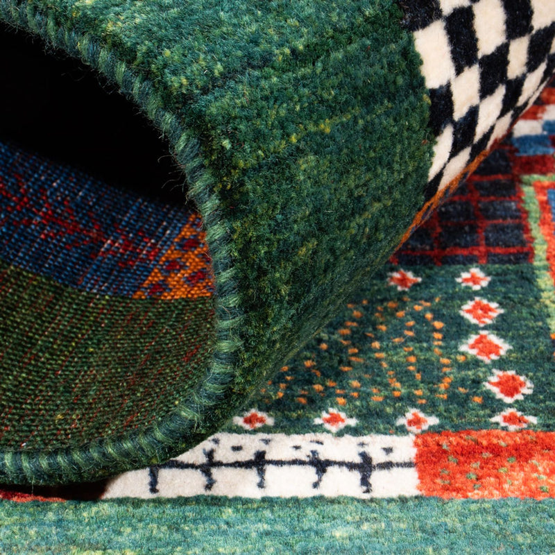 Alfombra Gabbeh - Loribaft Persa - Real - 118 x 83 cm - multicolor