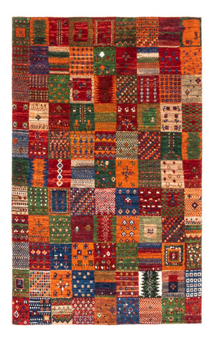 Alfombra Gabbeh - Loribaft Persa - Real - 137 x 88 cm - multicolor