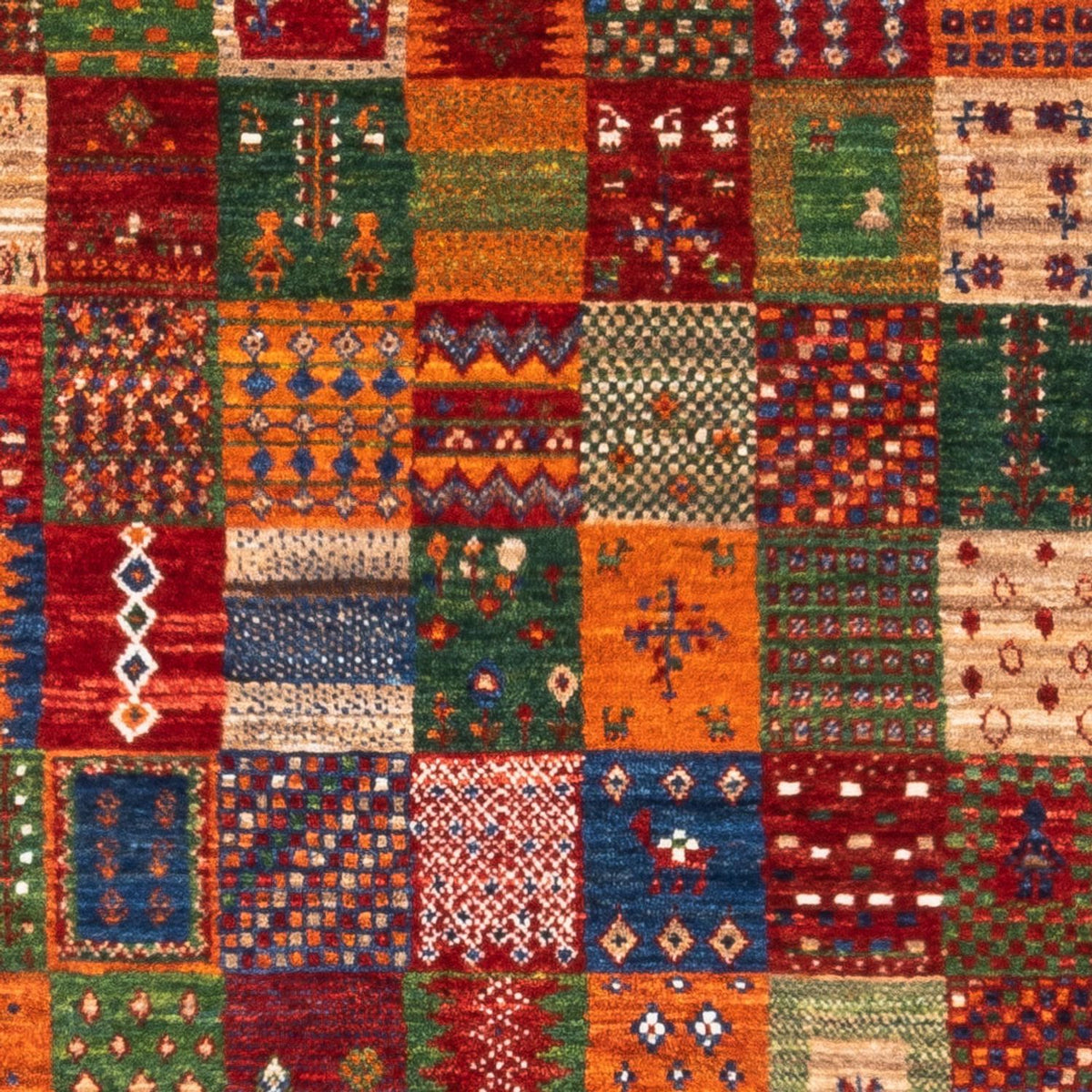 Alfombra Gabbeh - Loribaft Persa - Real - 137 x 88 cm - multicolor