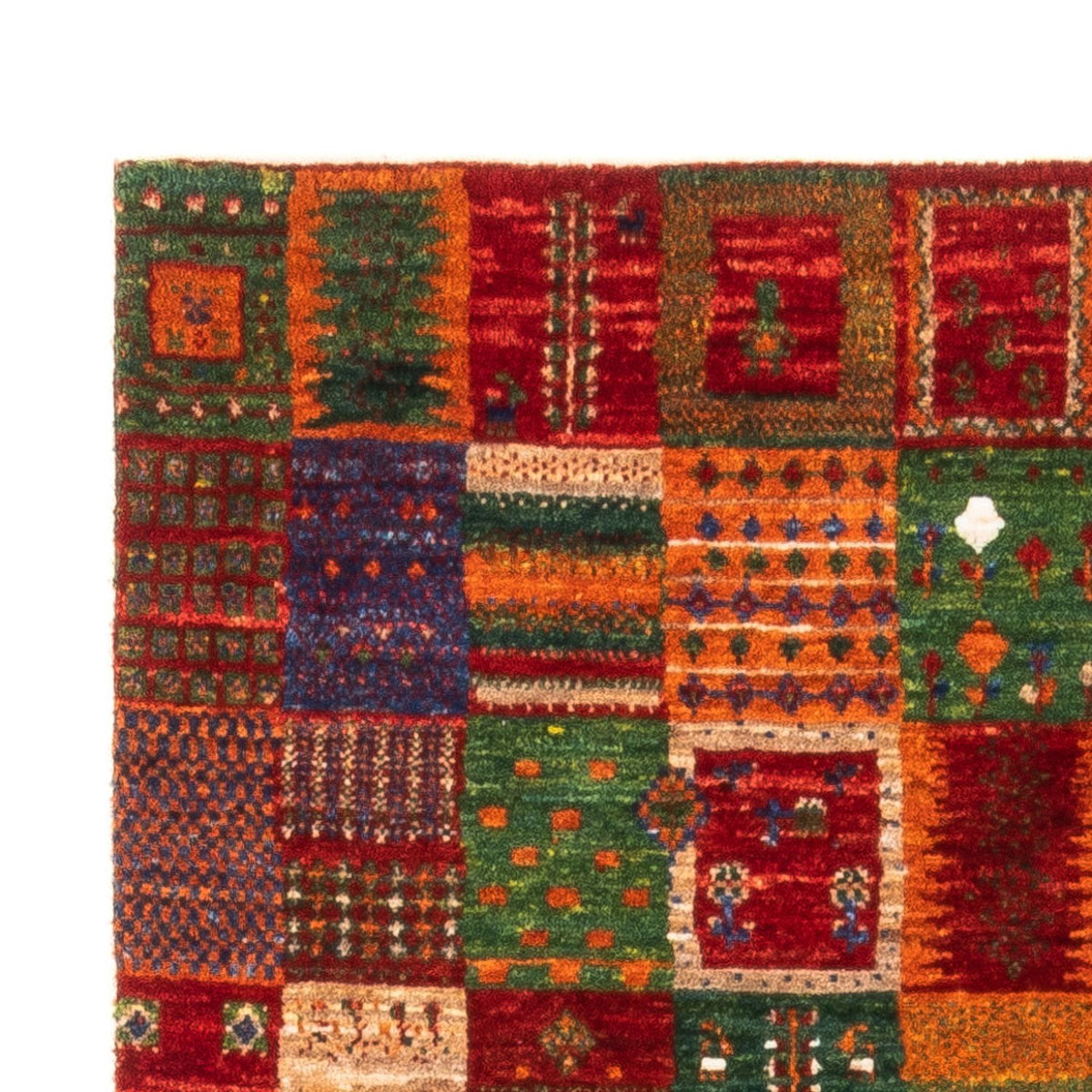 Alfombra Gabbeh - Loribaft Persa - Real - 137 x 88 cm - multicolor