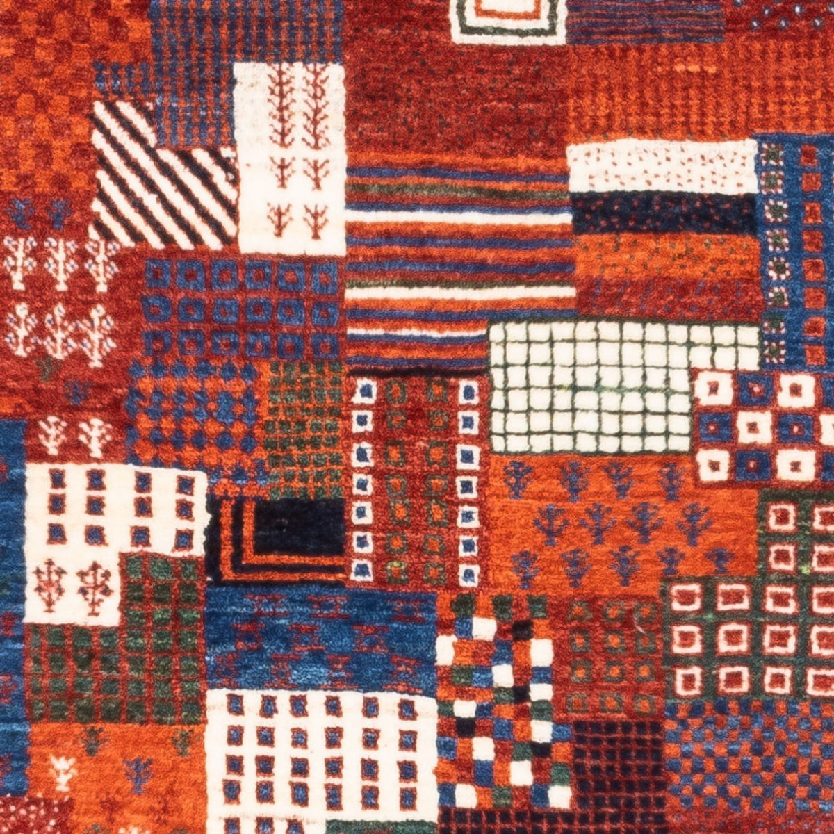 Alfombra Gabbeh - Loribaft Persa - Real - 123 x 80 cm - multicolor