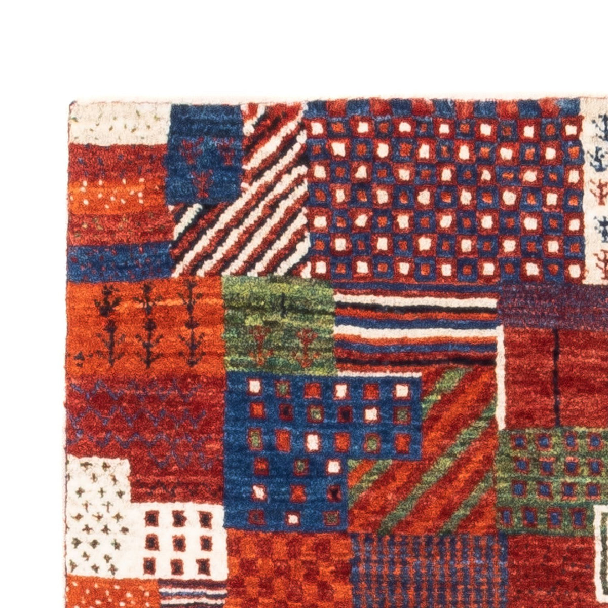 Alfombra Gabbeh - Loribaft Persa - Real - 123 x 80 cm - multicolor