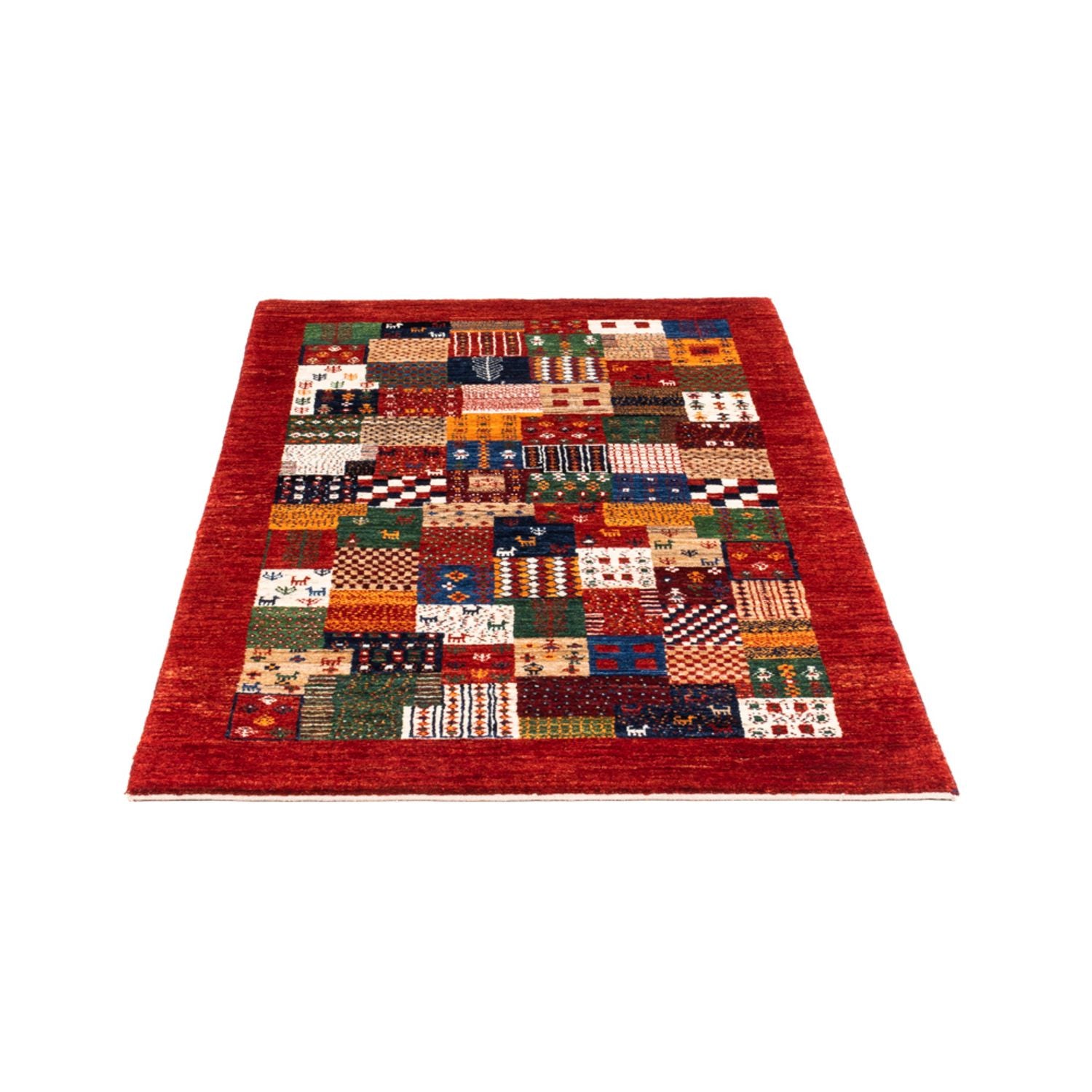 Alfombra Gabbeh - Loribaft Persa - Real - 128 x 80 cm - multicolor