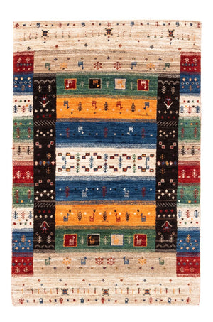 Alfombra Gabbeh - Loribaft Persa - Real - 124 x 83 cm - multicolor