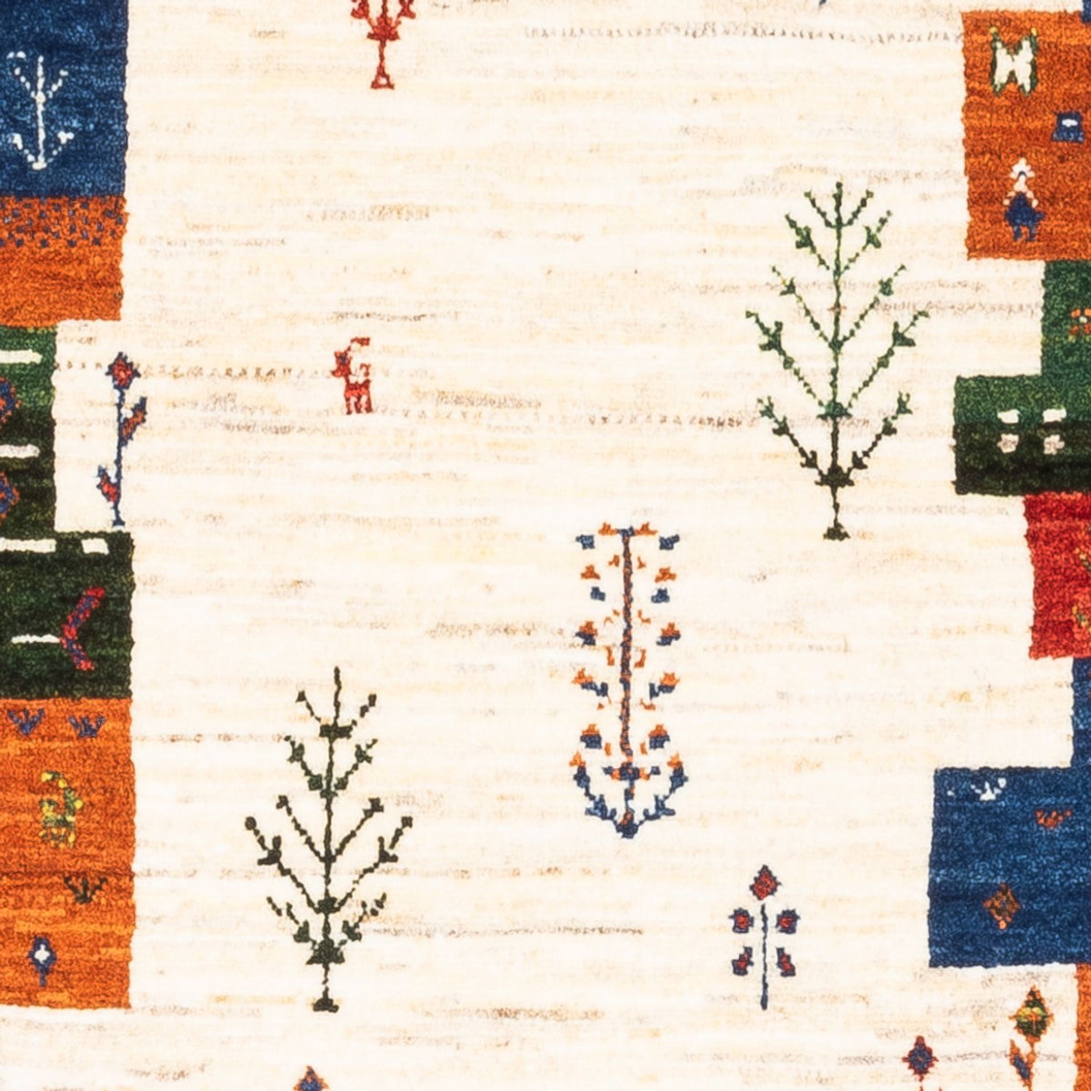 Alfombra Gabbeh - Loribaft Persa - Real - 135 x 83 cm - multicolor