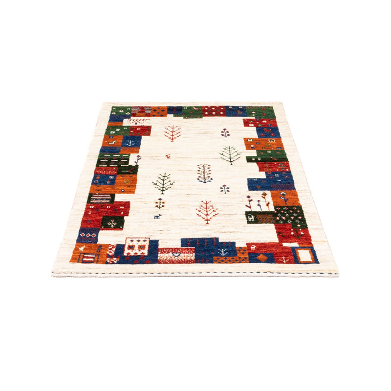 Alfombra Gabbeh - Loribaft Persa - Real - 135 x 83 cm - multicolor