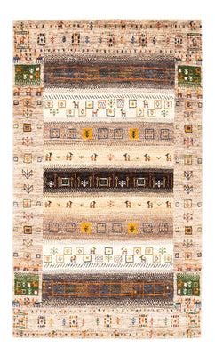 Alfombra Gabbeh - Loribaft Persa - Real - 135 x 87 cm - multicolor